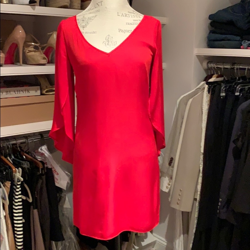 Milly Grace Red silk dress